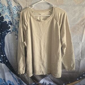 Maurices Cream Crew Neck Sweater